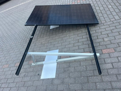 Aufständerung für 2 Solarmodul Halterung Montage für Balkonkraftwerk Flachdach