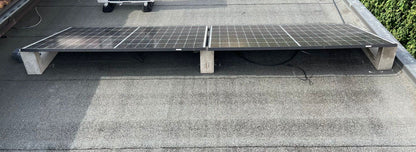 Aufständerung für 2 Solarmodul Halterung Montage für Balkonkraftwerk Flachdach Beton